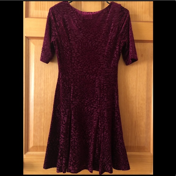 ASOS Petite Velvet Skater Dress - Picture 6 of 6